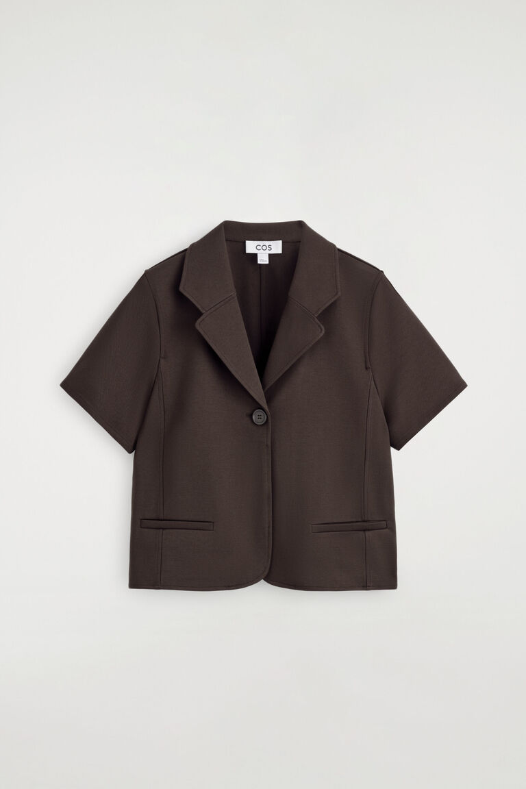 TWILL-JERSEY SHORT-SLEEVED BLAZER