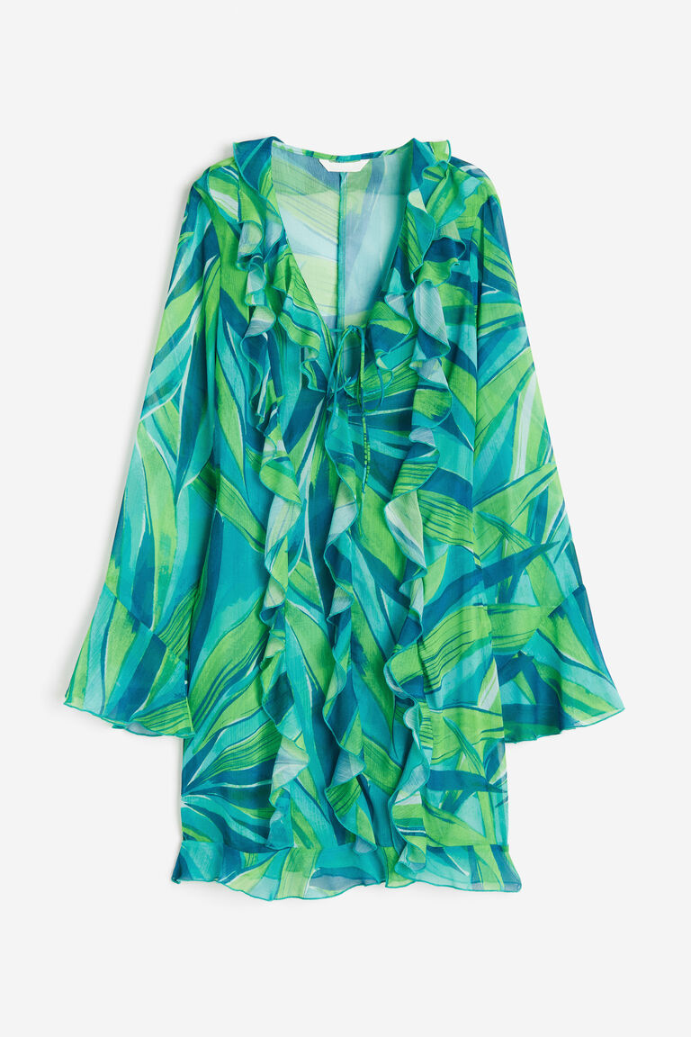 Flounced chiffon dress