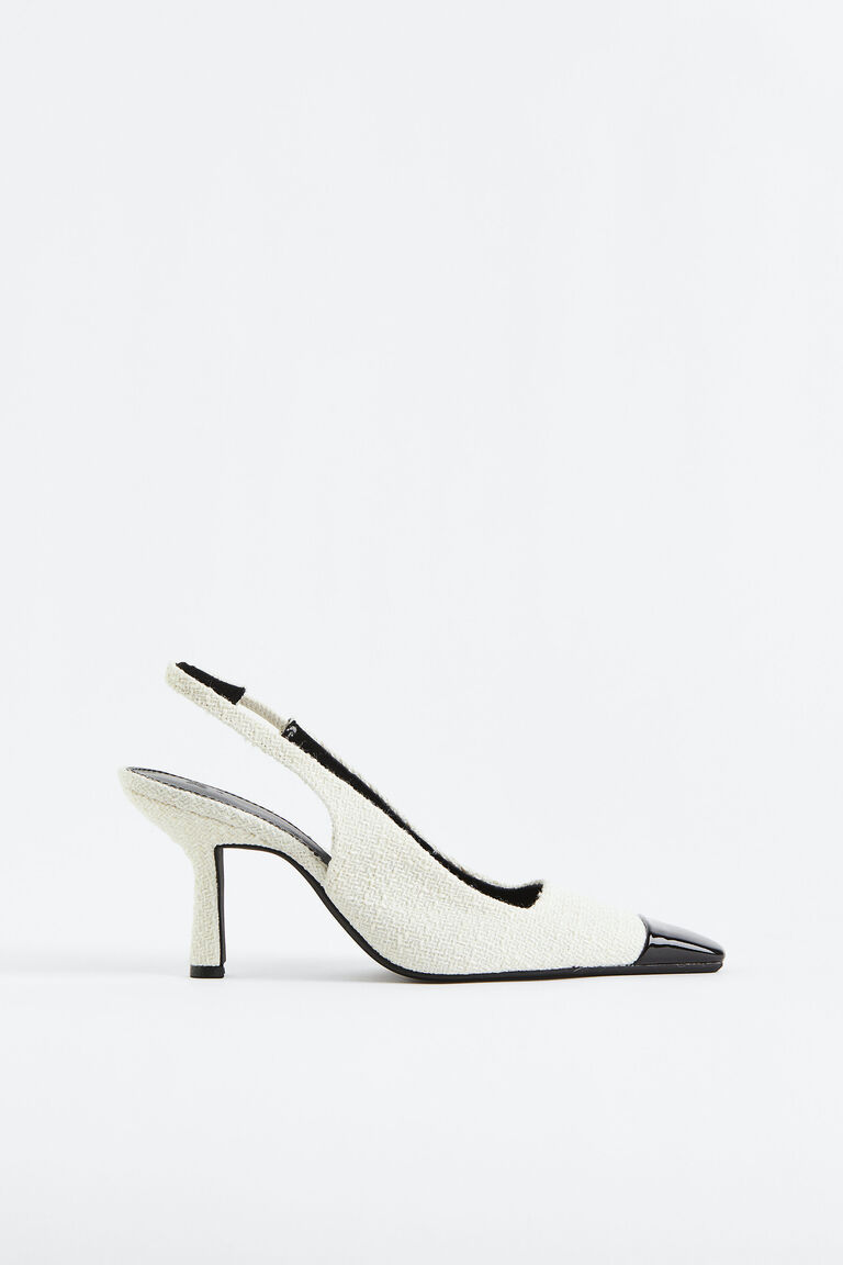SLINGBACK WALNUT COLOR LAMBSKIN WITH T- STRAPS