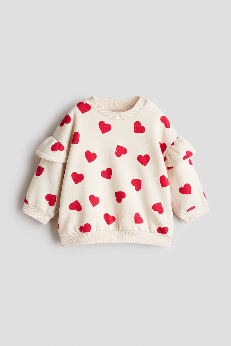 Frill-detail sweatshirt
