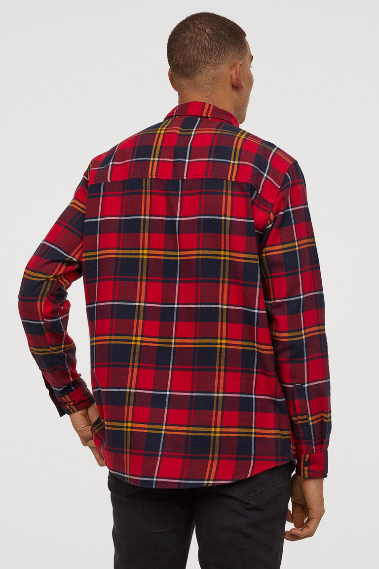 Cotton flannel shirt