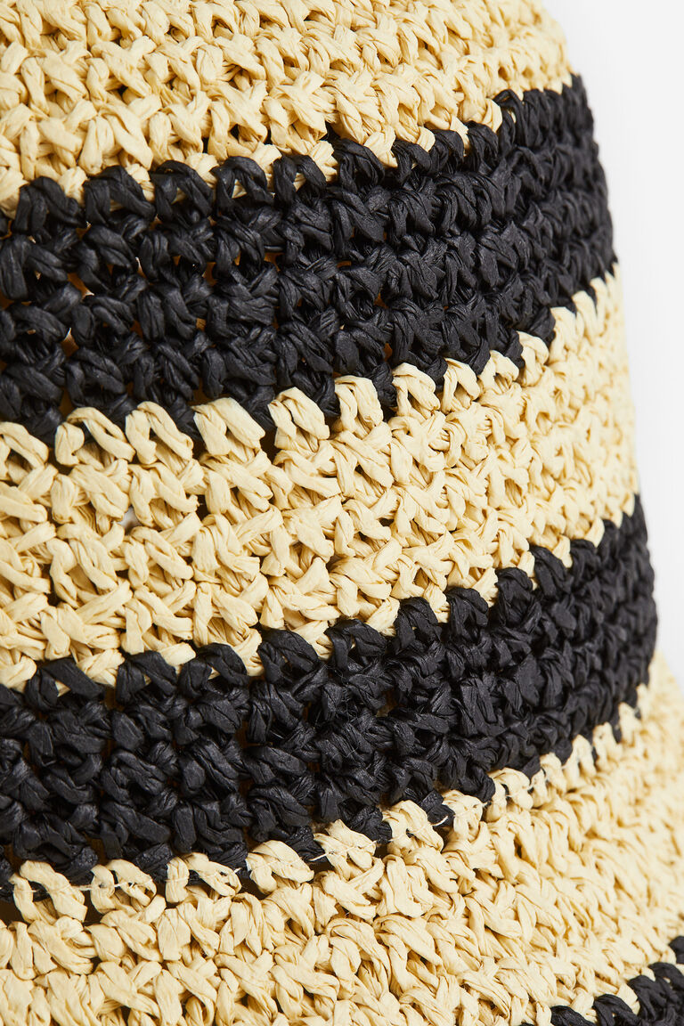 Crochet Bucket Hat- Beige main image 1