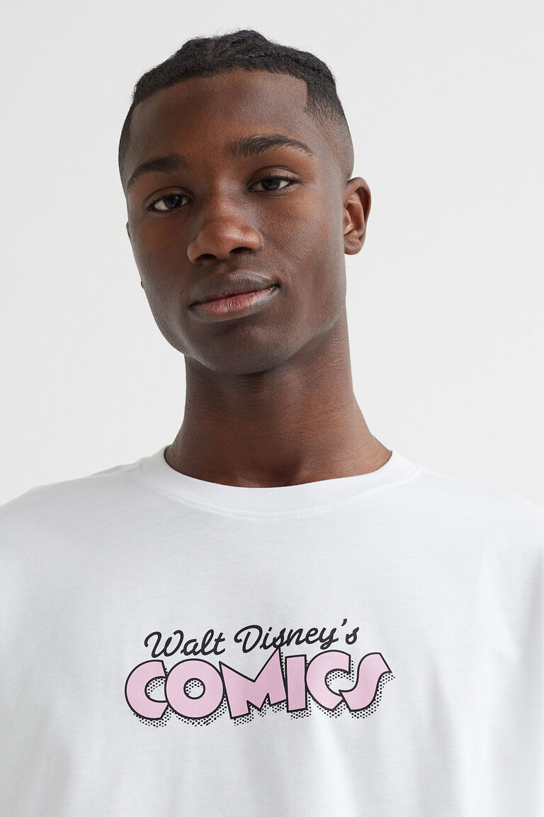 Relaxed Fit Printed jersey top