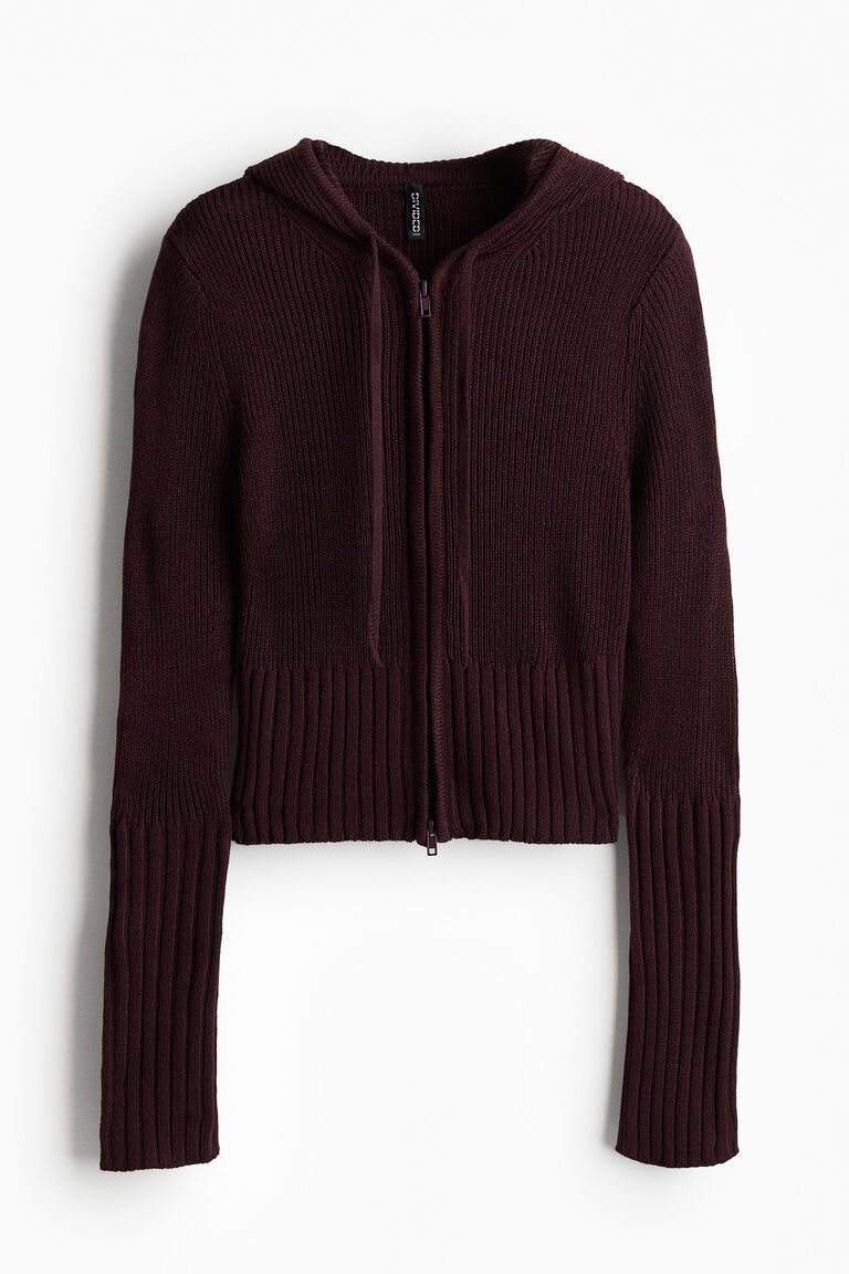 CLANE WOOL RIB HOODED TIGHT TOPS WOOL RIB HOODED TIGHT TOPS Ribbed