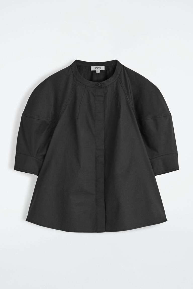 PUFF-SLEEVE BLOUSE