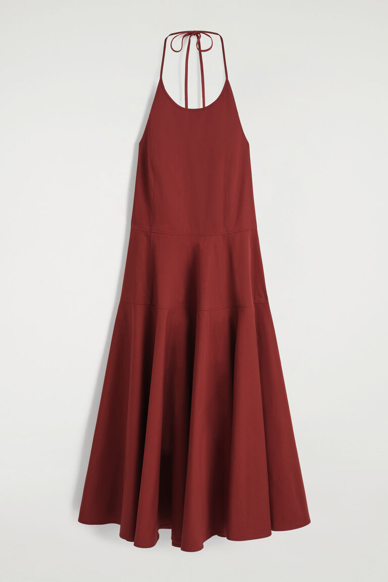 PIMA COTTON HALTERNECK DRESS
