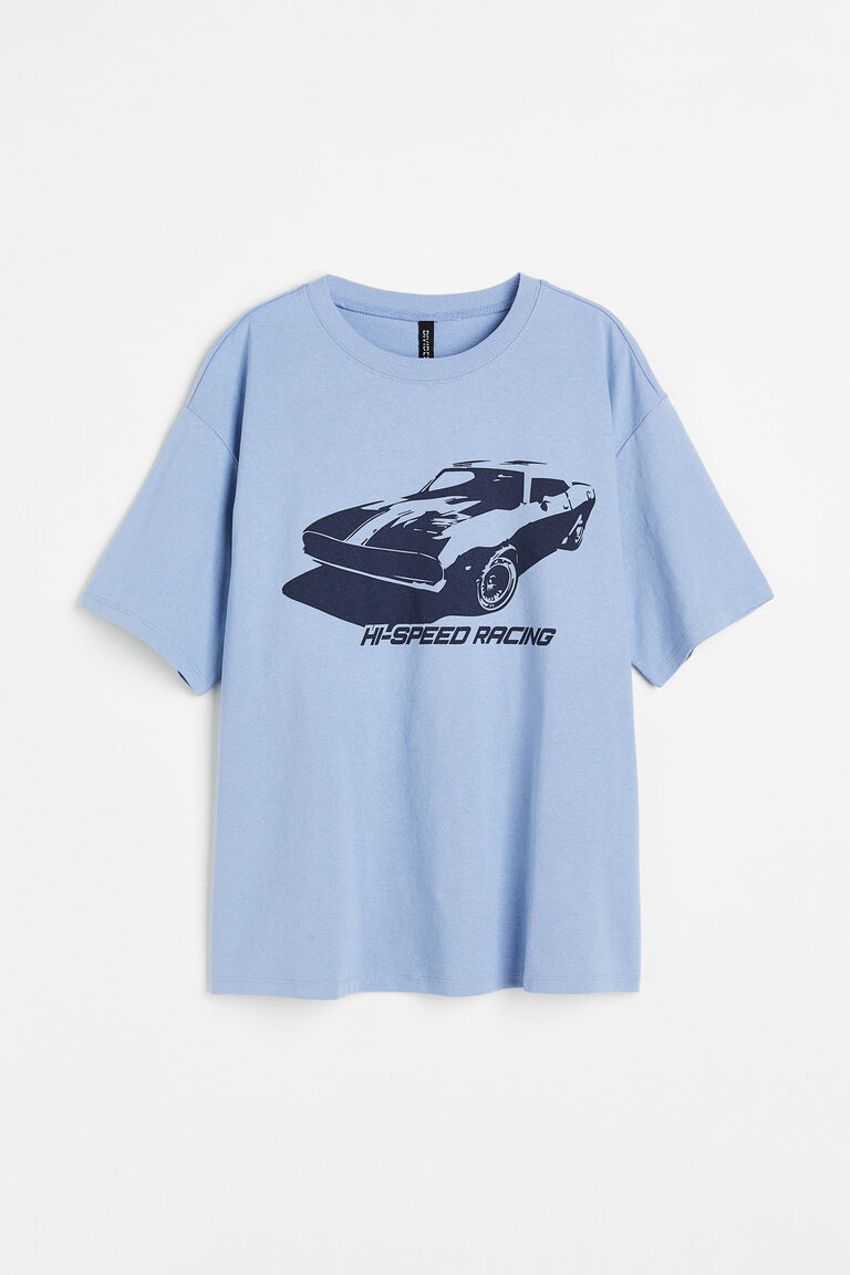 Tシャツ・カットソー 2000ARCHIVES CAR PLATE DRAPED TOP 5BJH1601 SLY | OVERSIZE PHOTO PRINT Tシャツ (Tシャツ・カットソー(半袖
