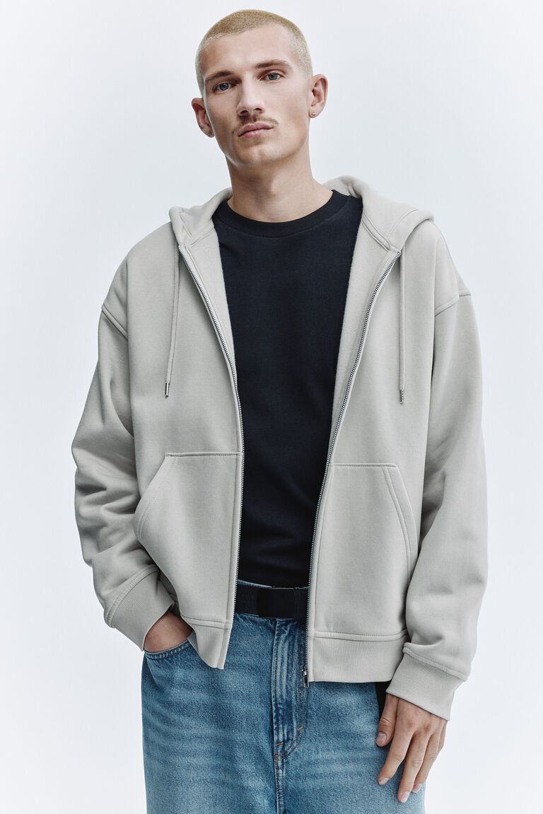 Loose  Fit Zip-through hoodie