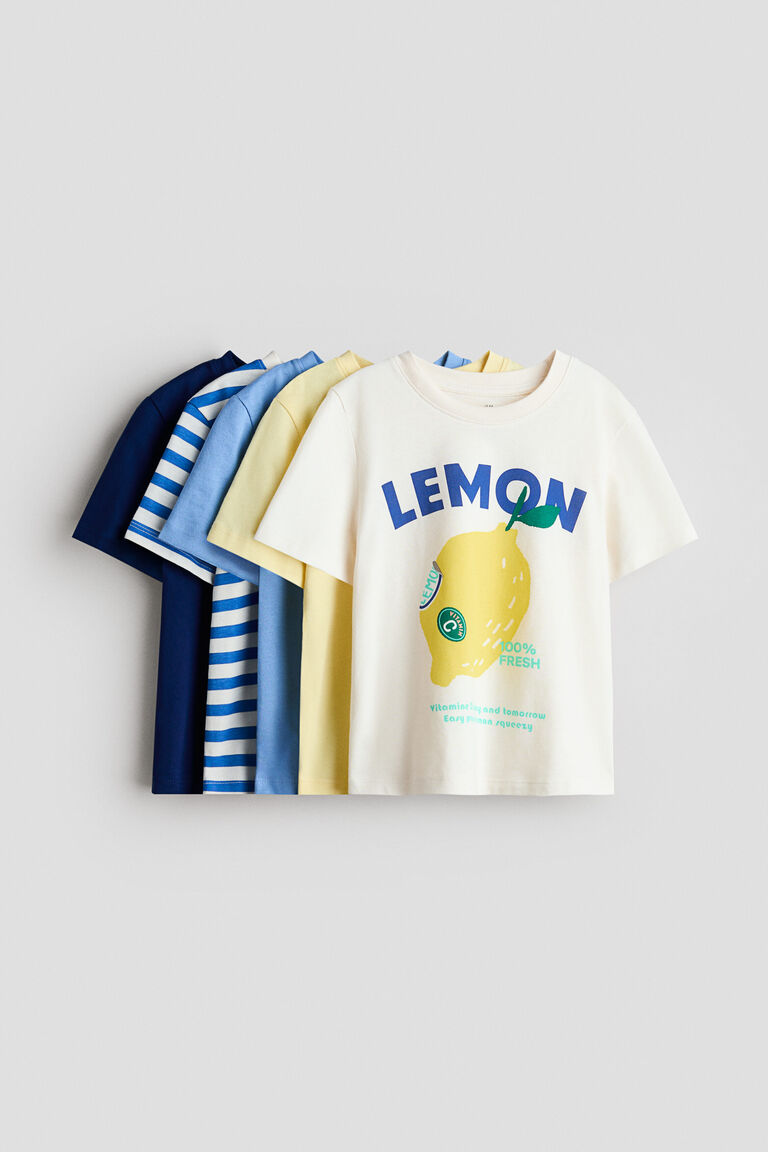 5-pack jersey T-shirts