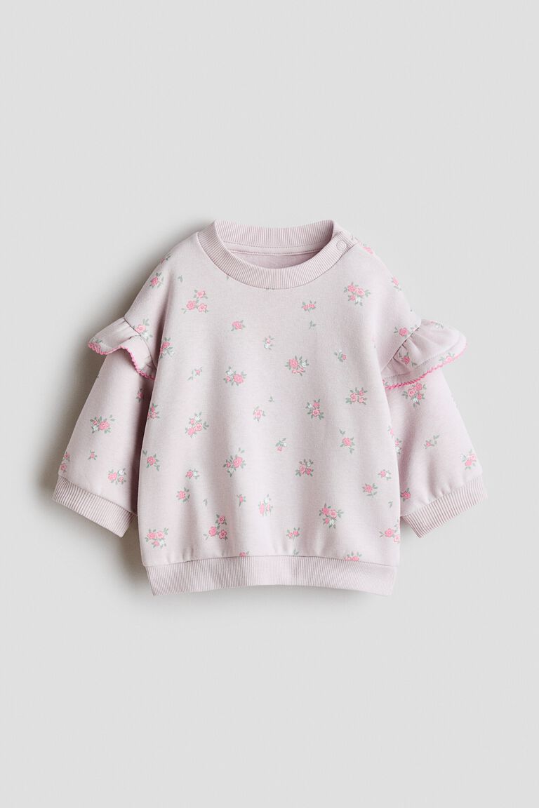 Frill-detail sweatshirt