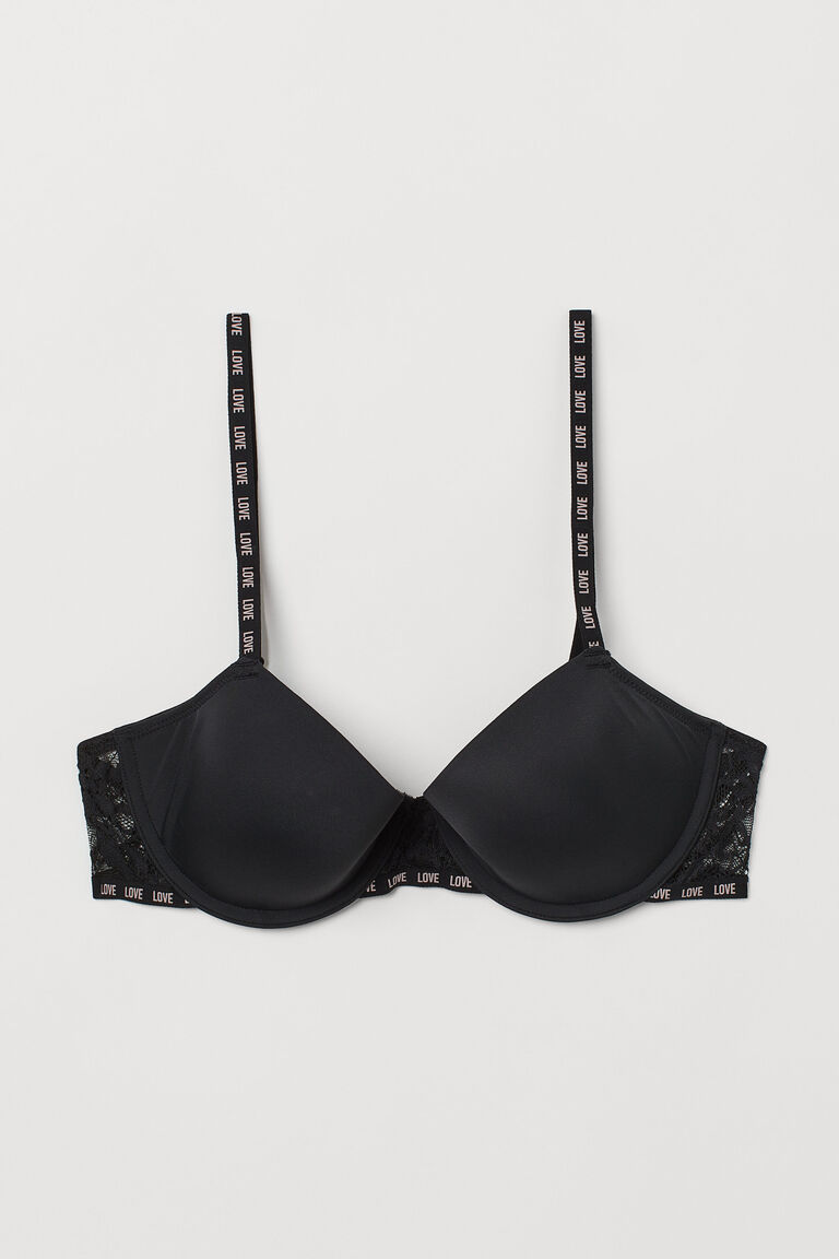 Padded underwired bra