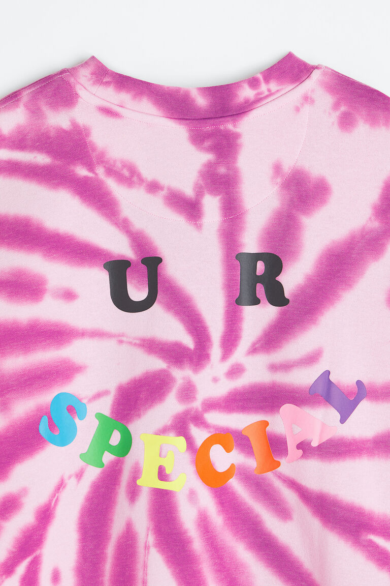 Oversized printed sweatshirt