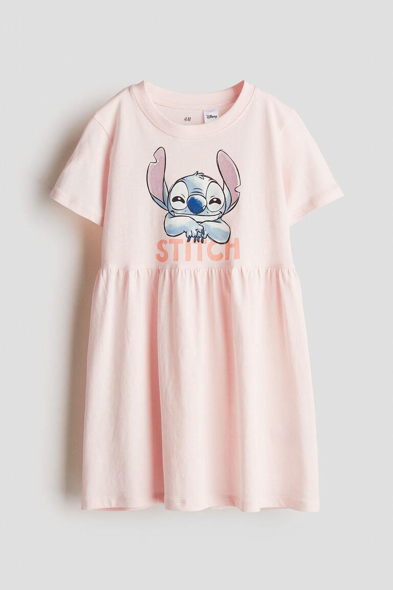 Printed jersey dress