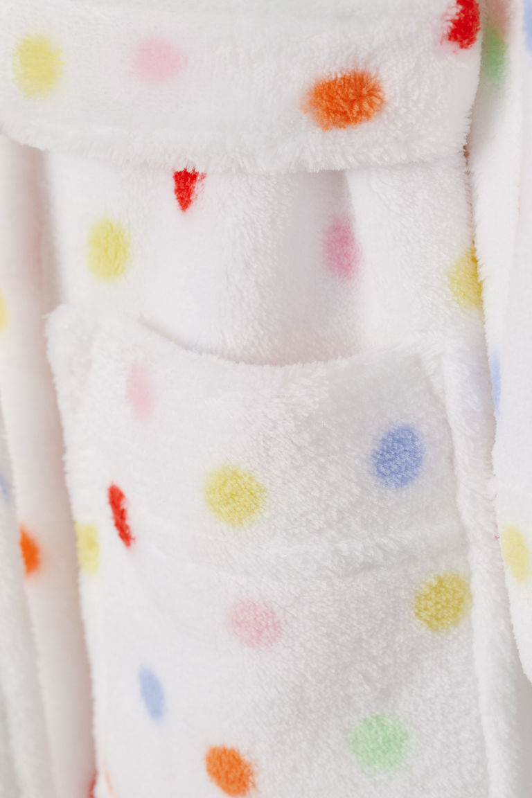 Fleece dressing gown