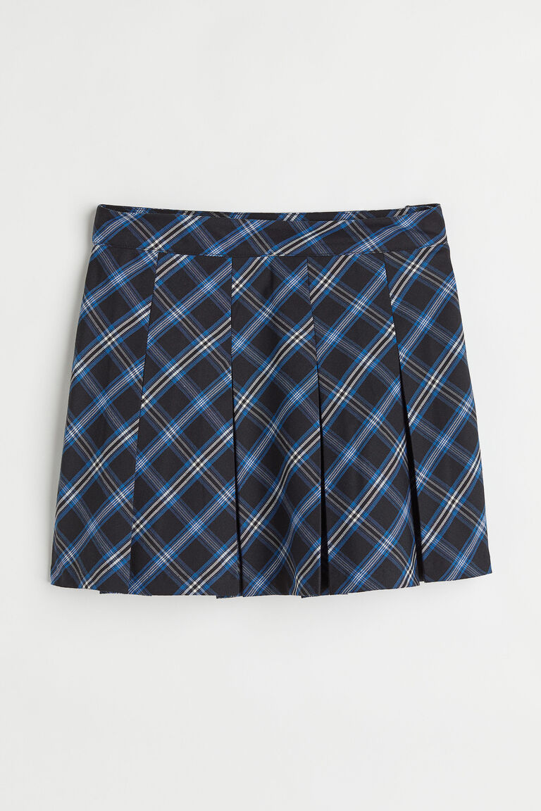 Short twill skirt