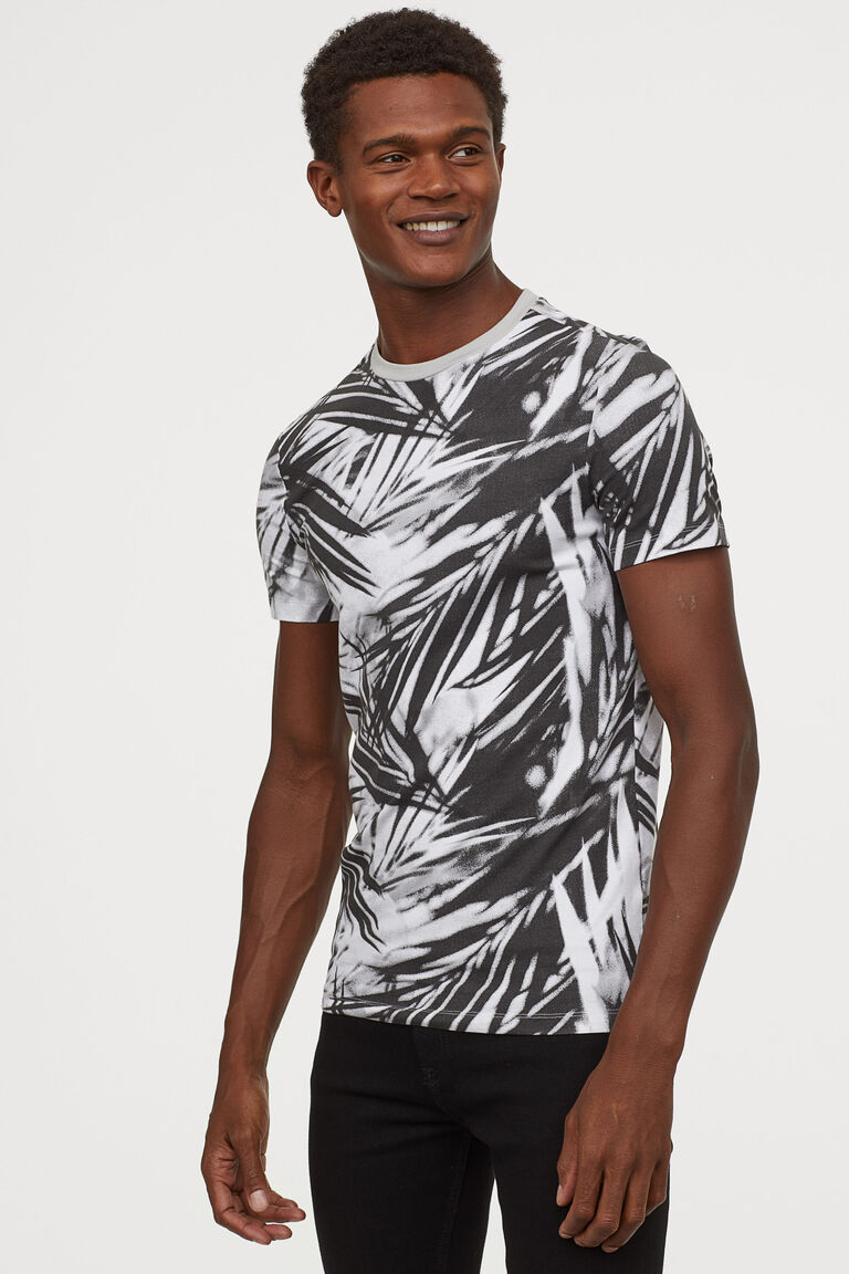 muscle fit t shirt h&m