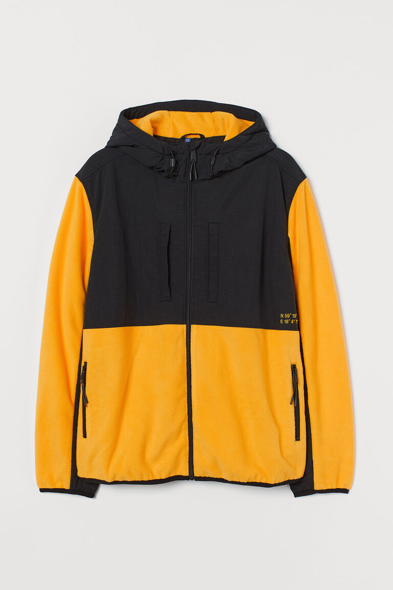 Hooded fleece jacket