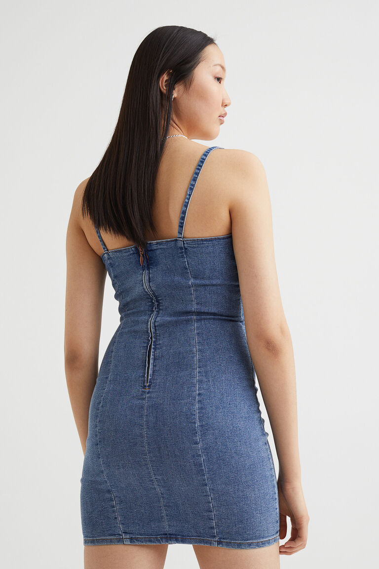 Denim bodycon dress