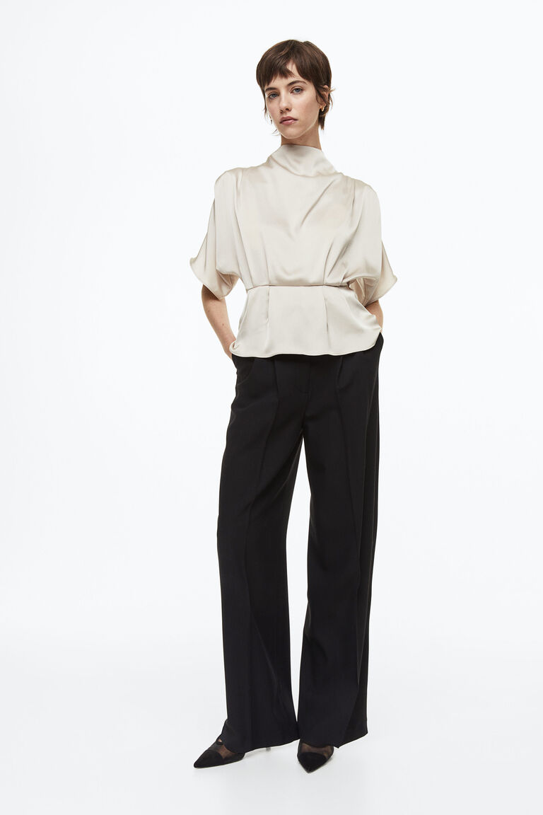 Peplum Sporty Blouse_Matcha