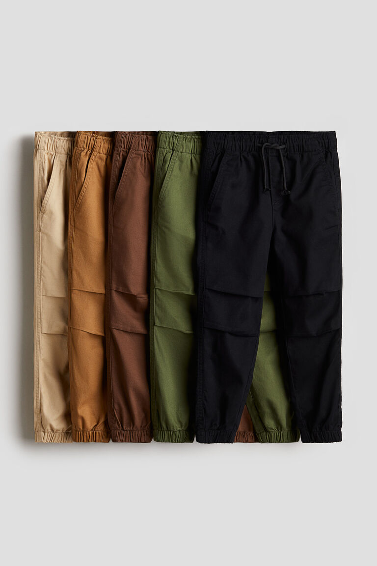 5pack twill joggers
