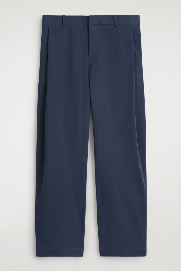 WIDE-LEG COTTON TROUSERS
