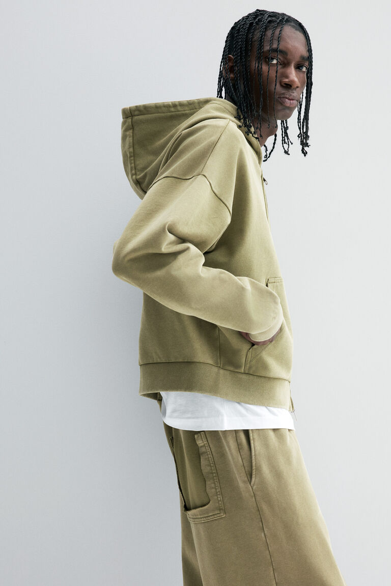 Oversized Fit Zip-through hoodie