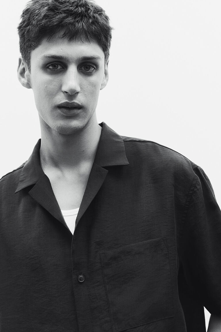 Regular Fit Lyocell-blend resort shirt