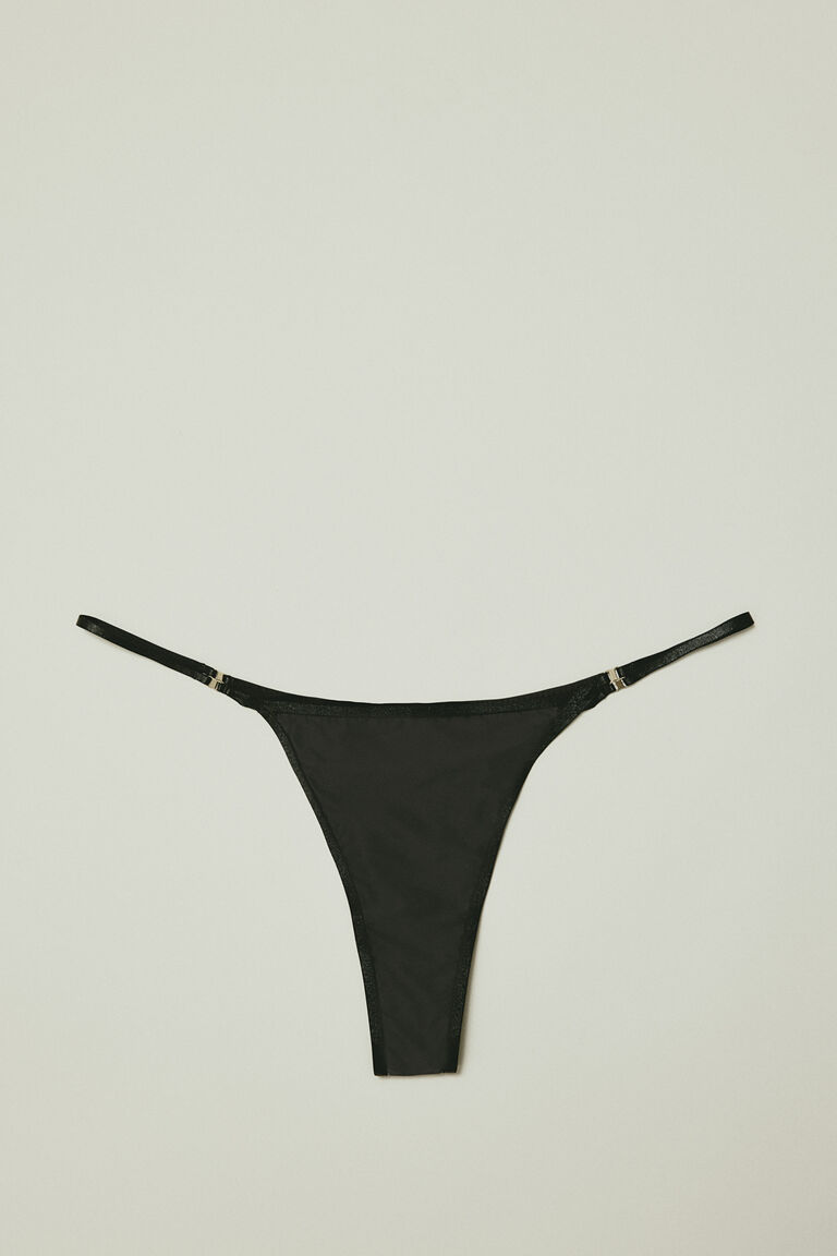 Satin tanga briefs