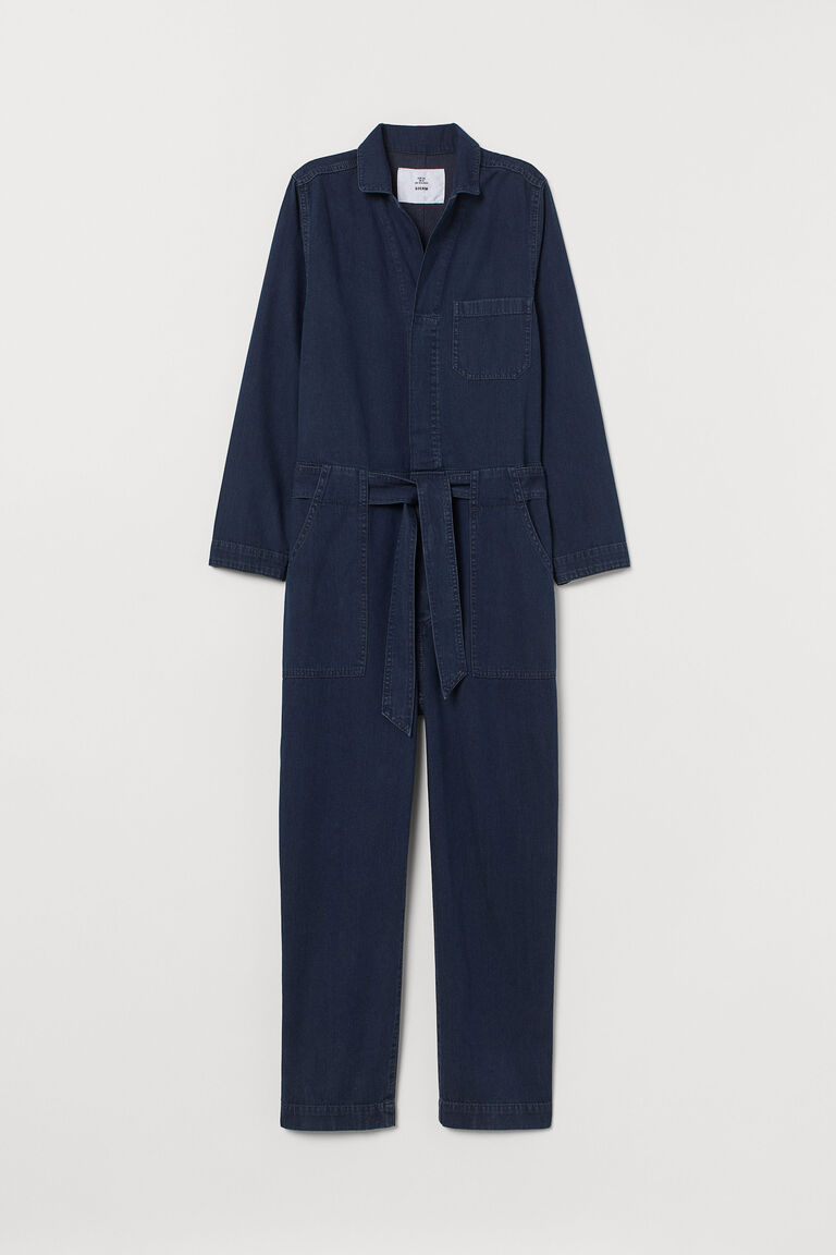 dark denim boiler suit
