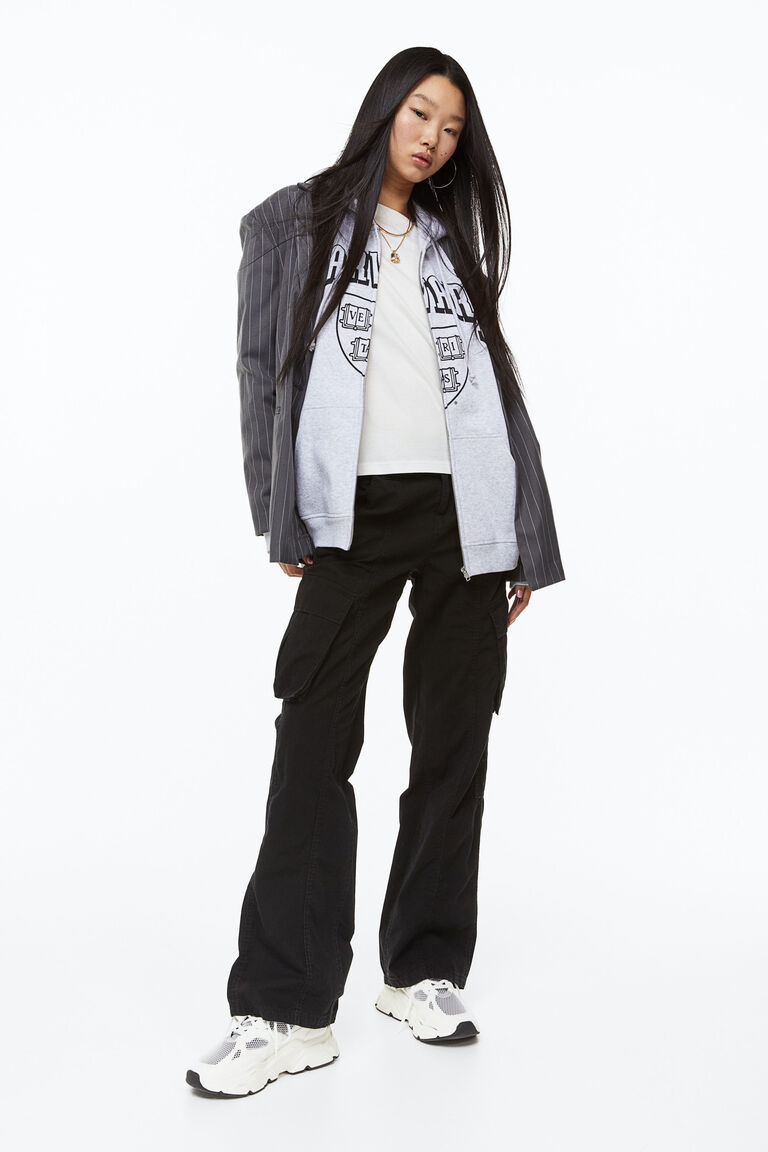 Canvas cargo trousers