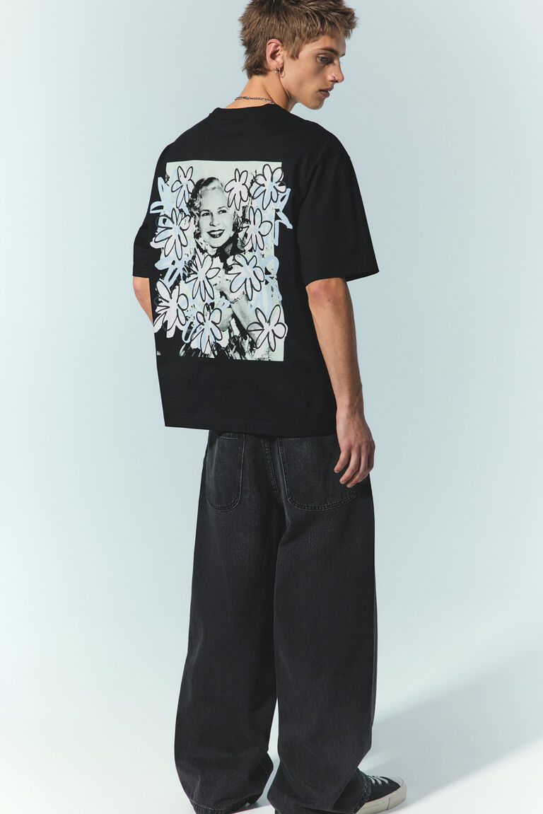 Loose Fit Landart Print T-Shirt