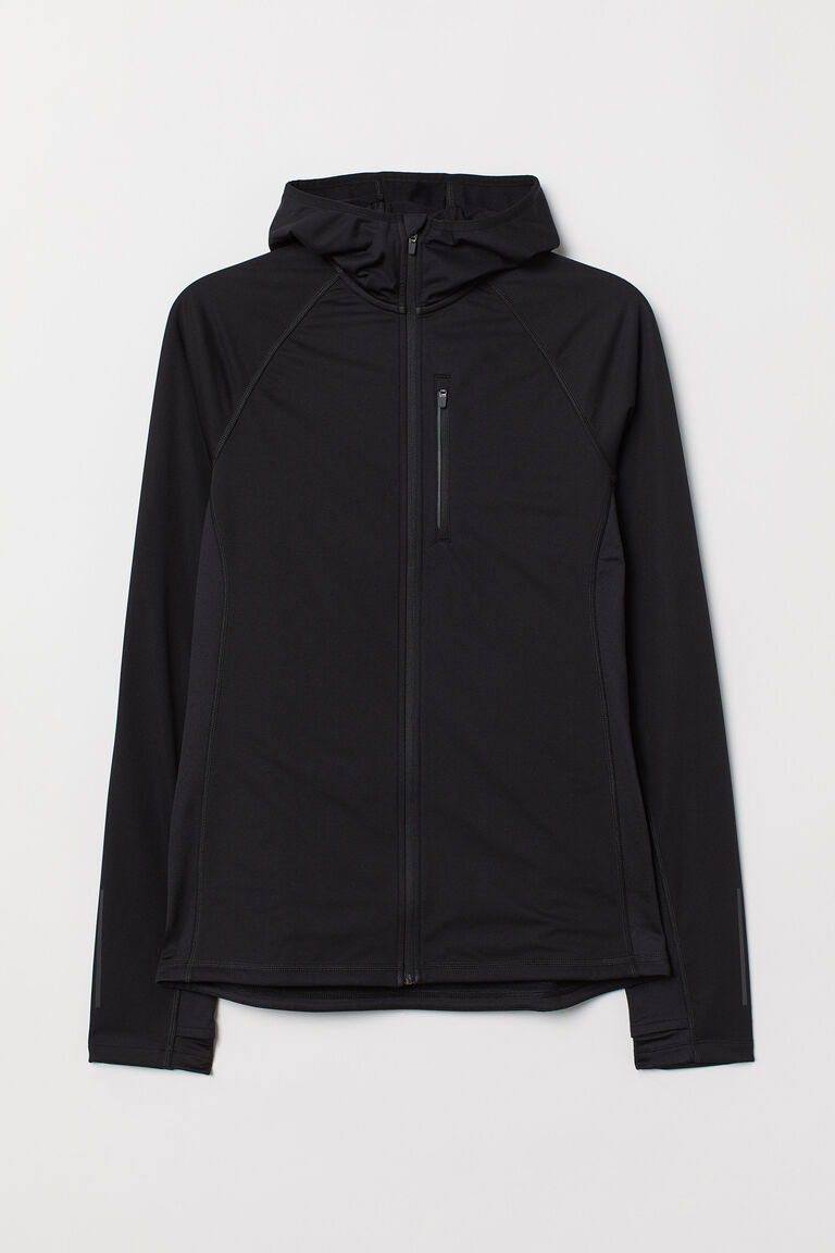 Hooded running jacket