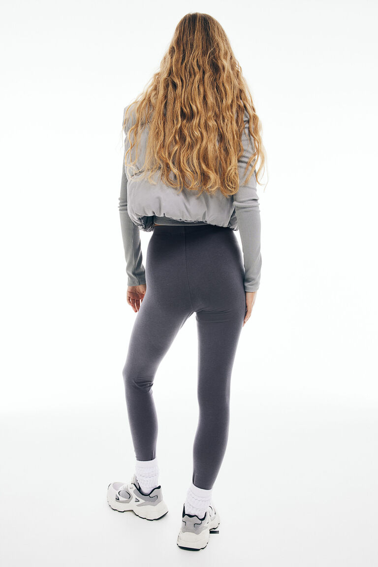 Cotton jersey leggings
