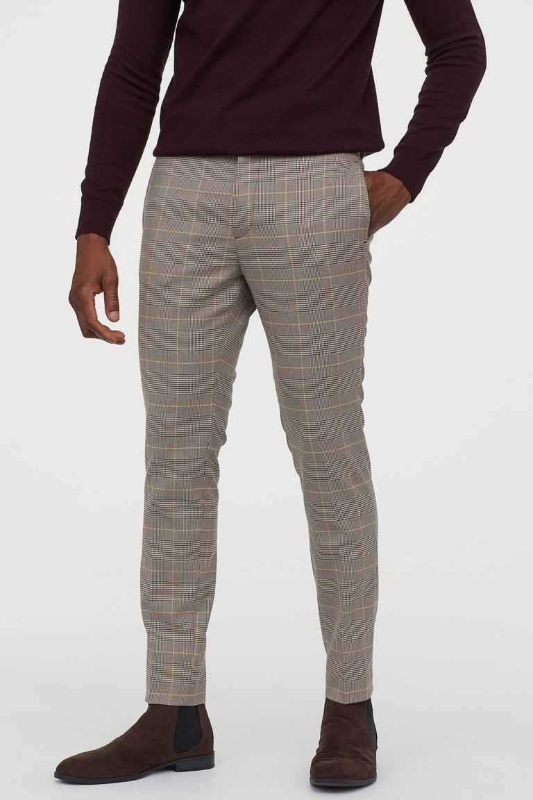 Skinny fit suit pants h&m Clearance
