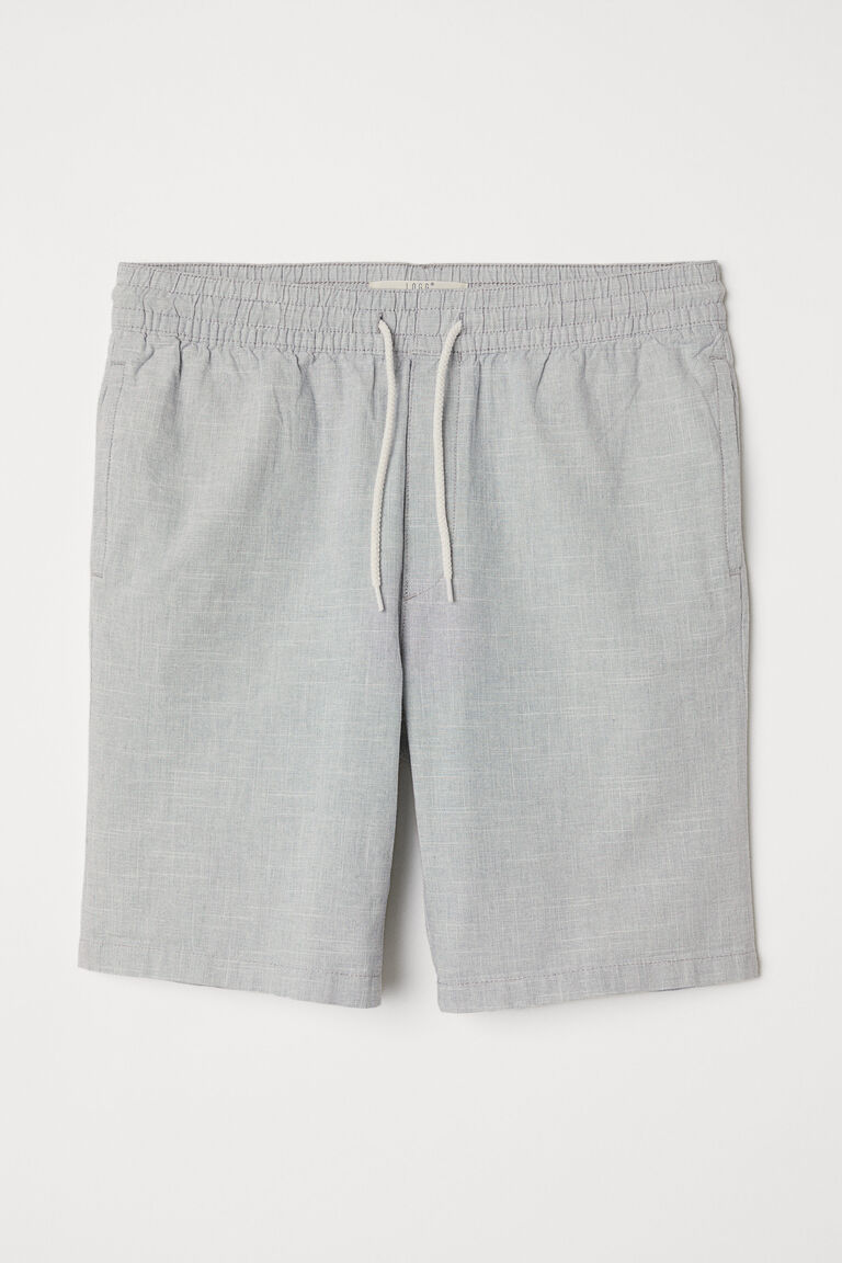 Kneelength cotton shorts