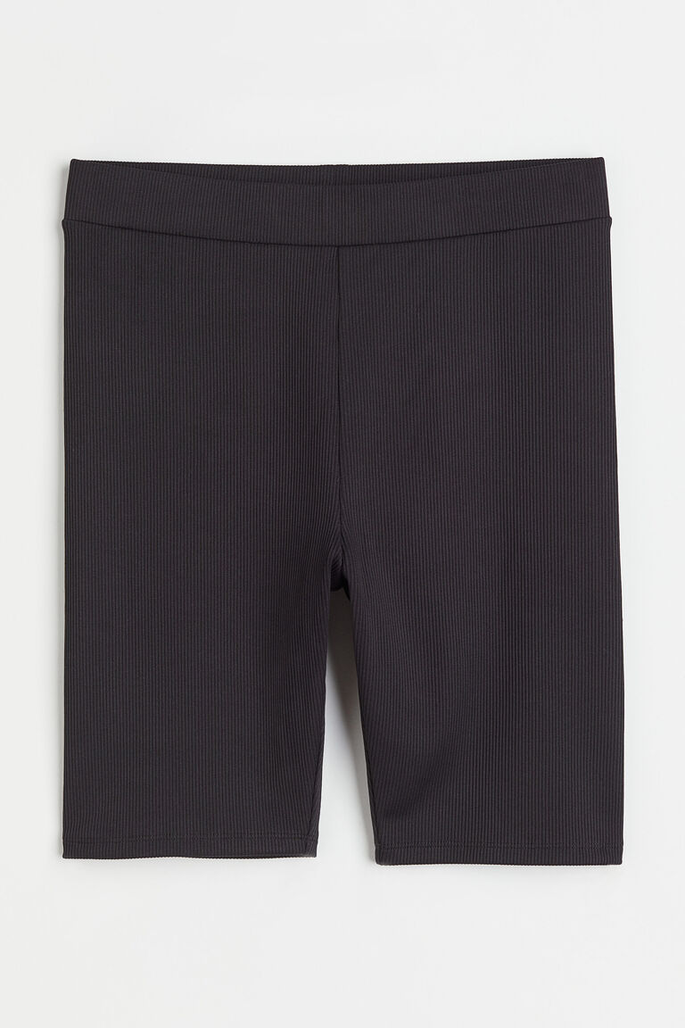 Ribbed cycling shorts