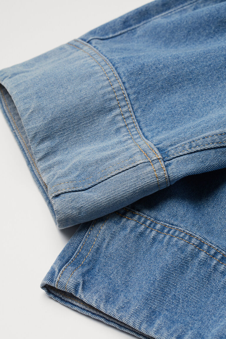 Calflength twill trousers