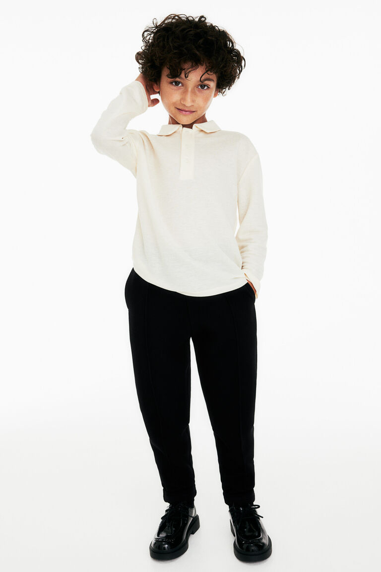 black formal joggers