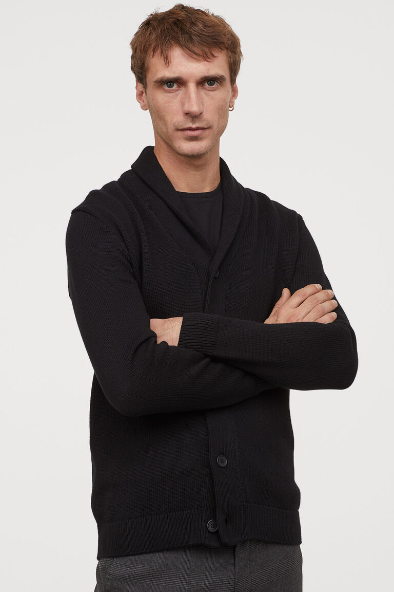 Shawlcollar cardigan