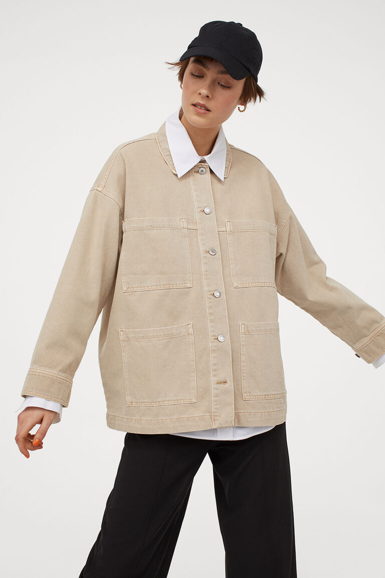 Oversized denim jacket