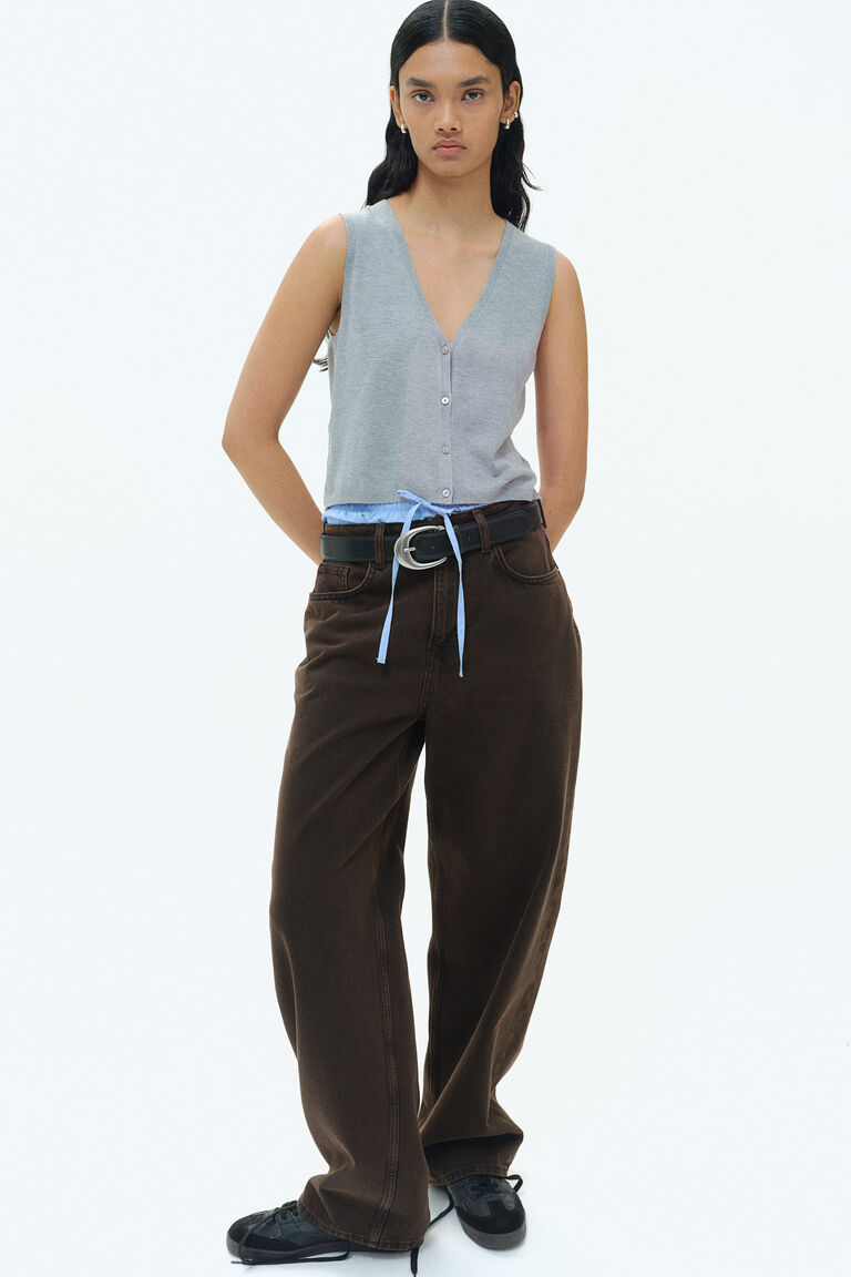 トップス 25ss STILL BY HAND VE01252 crewneck vest goodgrief | . STILL BY HAND Crewneck vest VE01252 Black ¥22,000