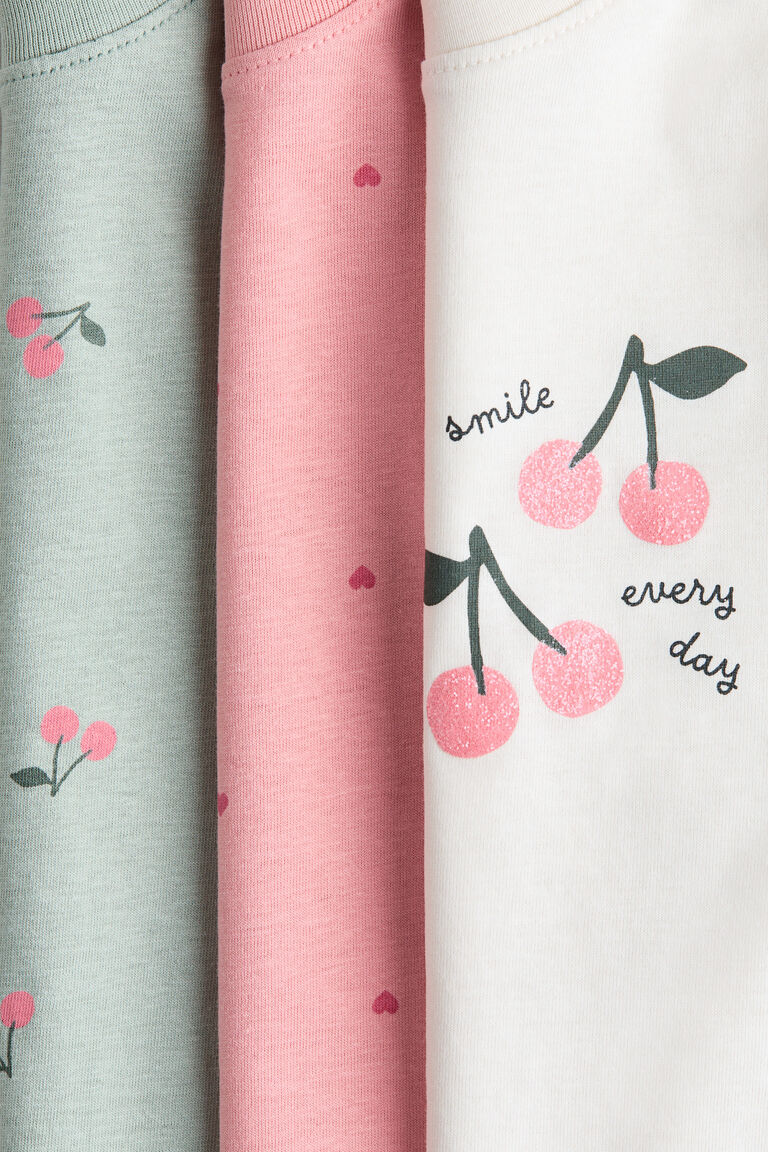 3-pack printed T-shirts