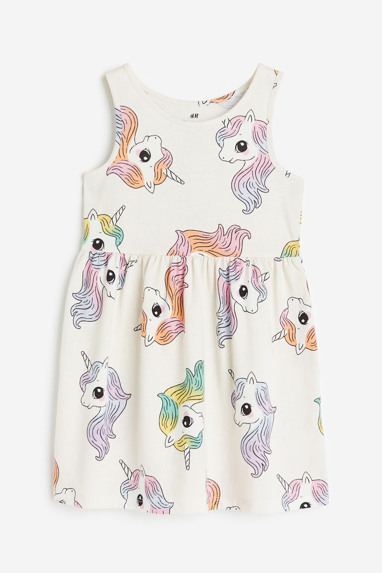 Patterned jersey dress