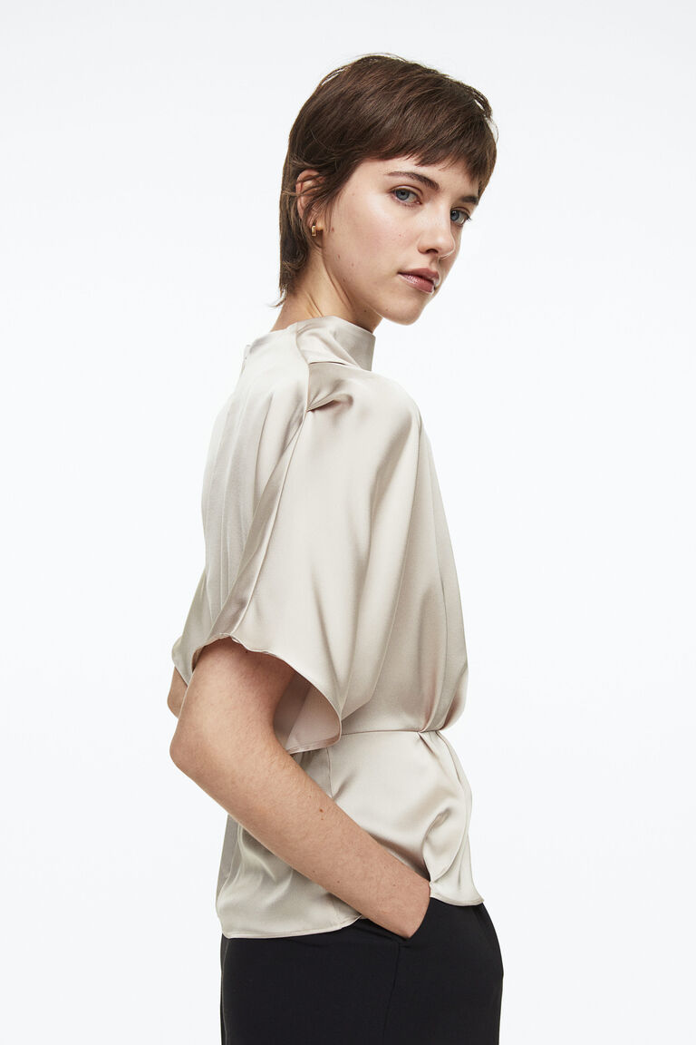 Peplum Blouse with Zip - Size X-Large main image 1