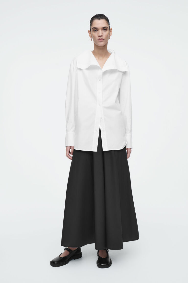 A-LINE POPLIN SKORT