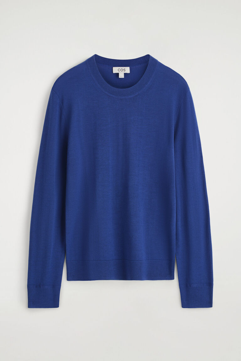 SLIM MERINO WOOL CREW-NECK JUMPER