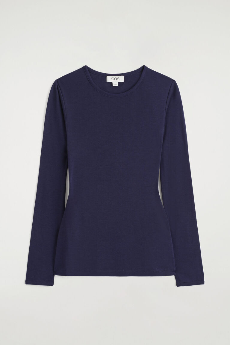 SLIM LYOCELL-MERINO LONG-SLEEVED T-SHIRT