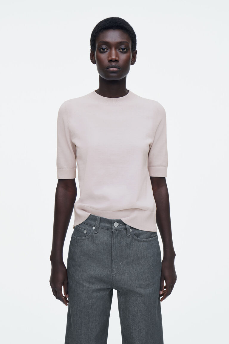 REGULAR KNITTED T-SHIRT