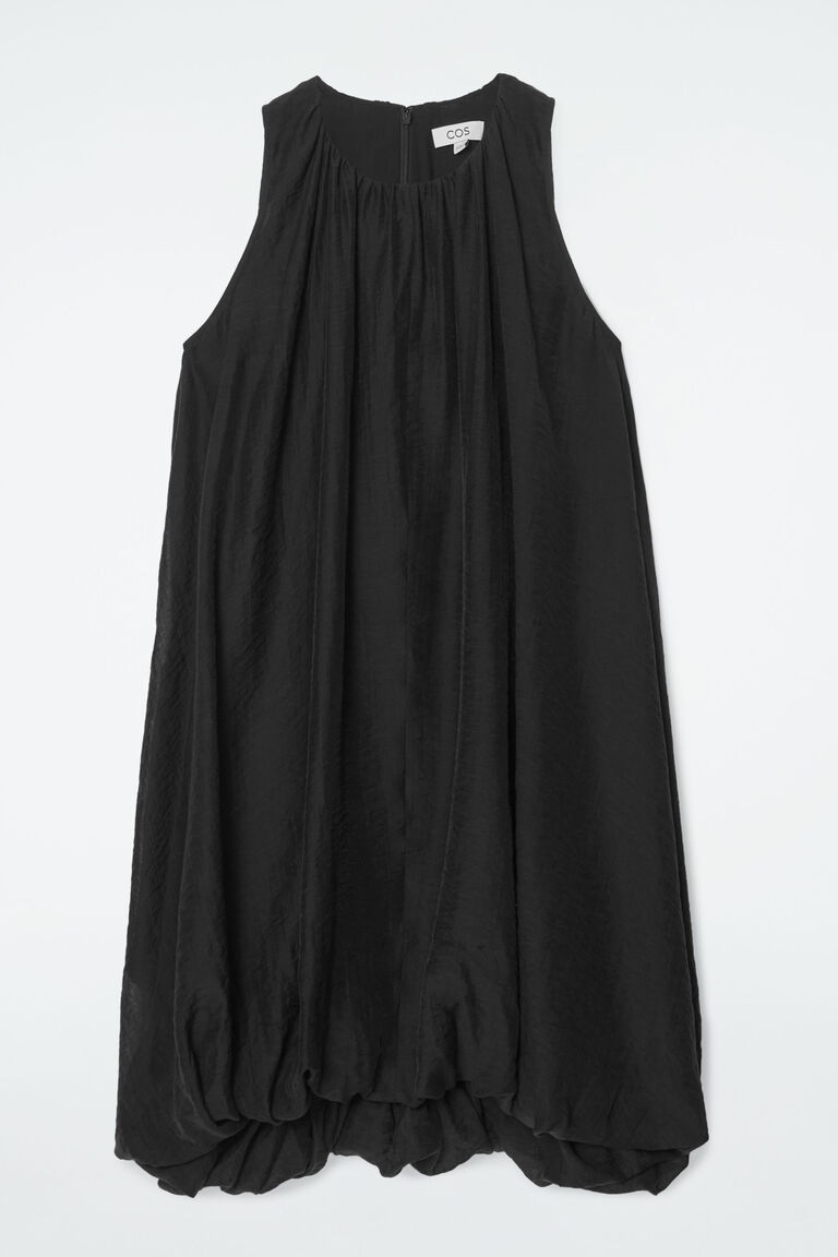 BUBBLE-HEM MINI DRESS