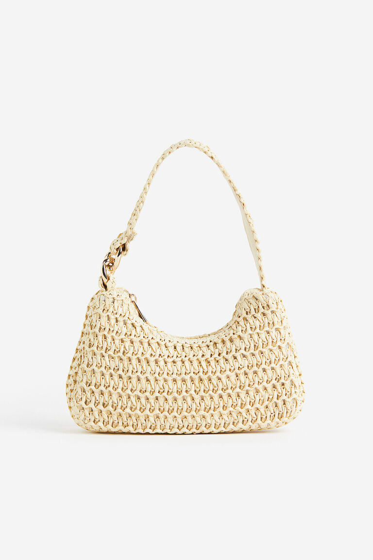 Straw shoulder bag
